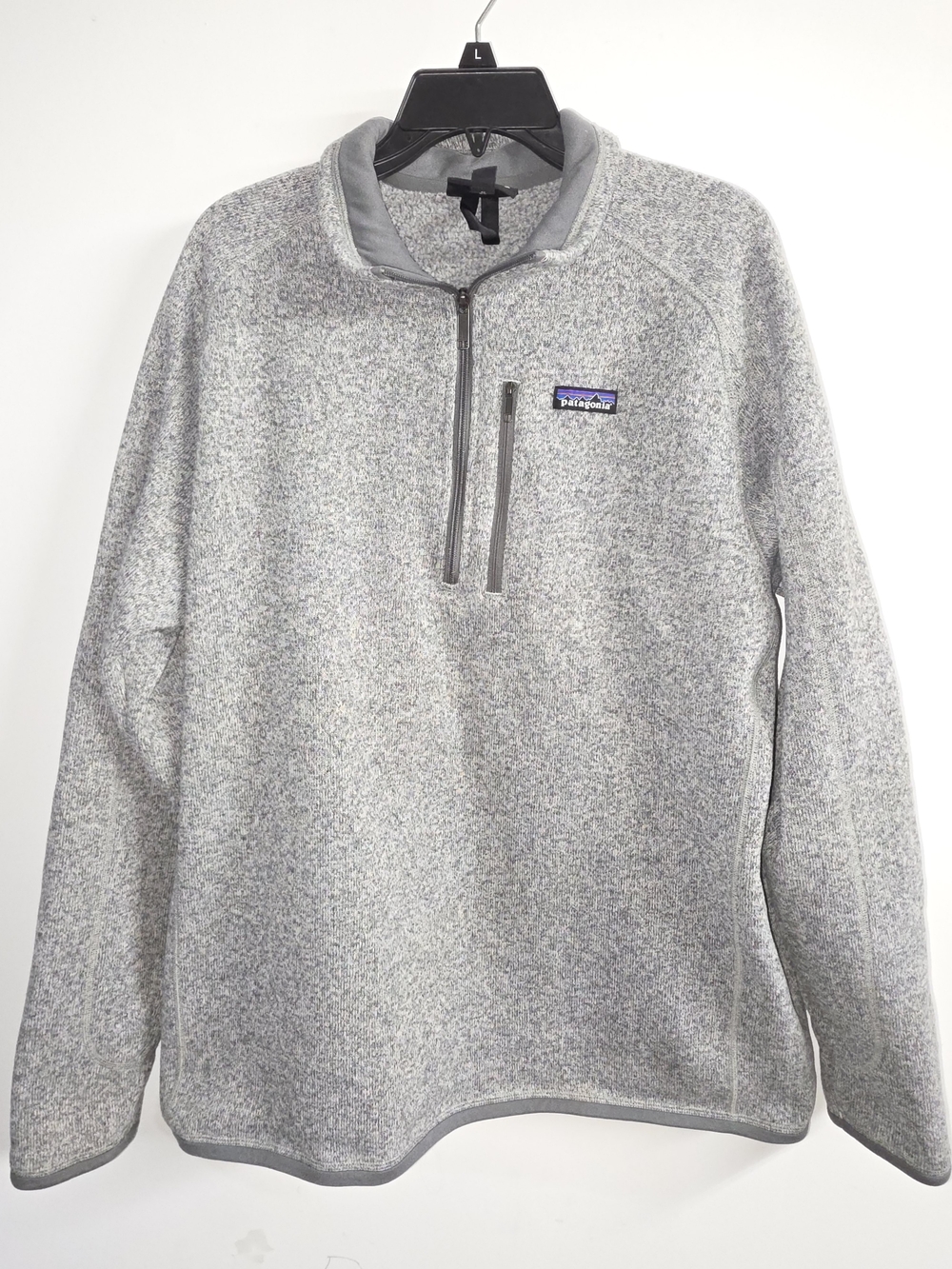 Patagonia Better Sweater Fleece Jacket Mens XL Gray 1/4 Zip Pullover.